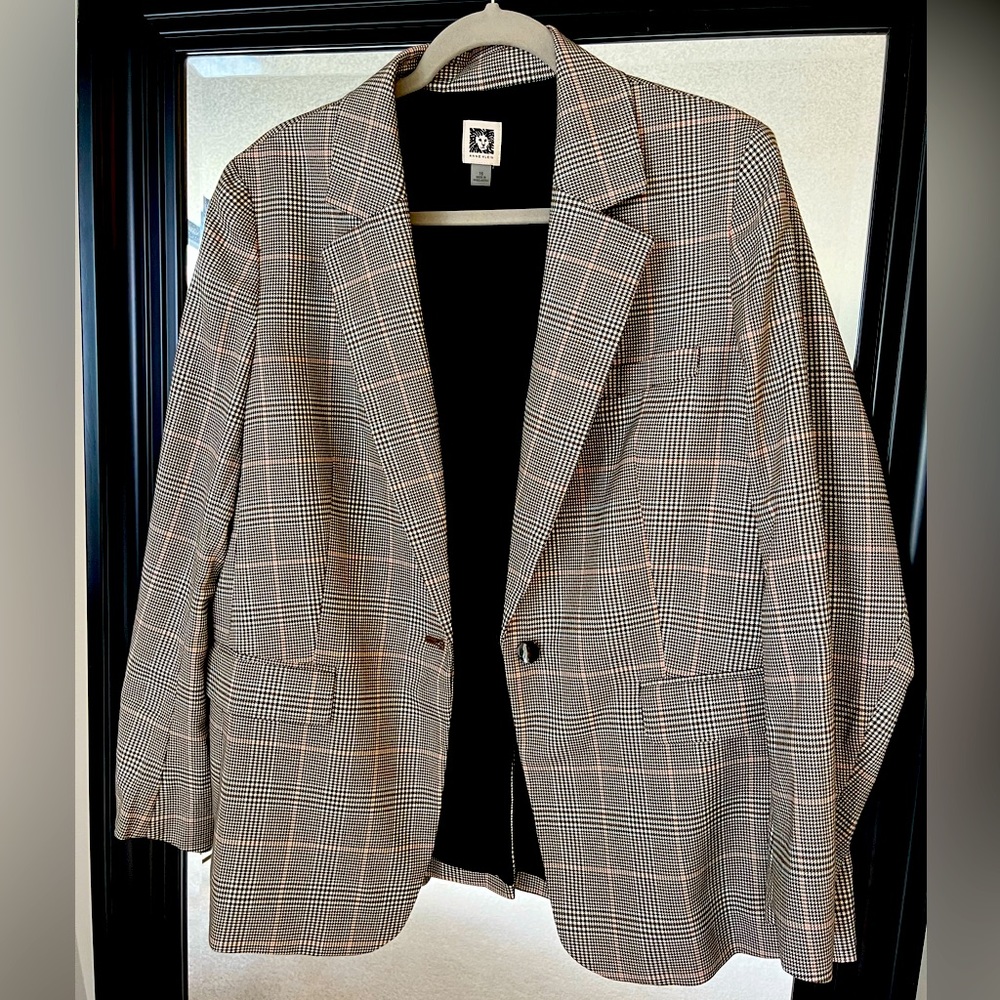 Never worn Houndstooth 16 Anne Klein Blazer